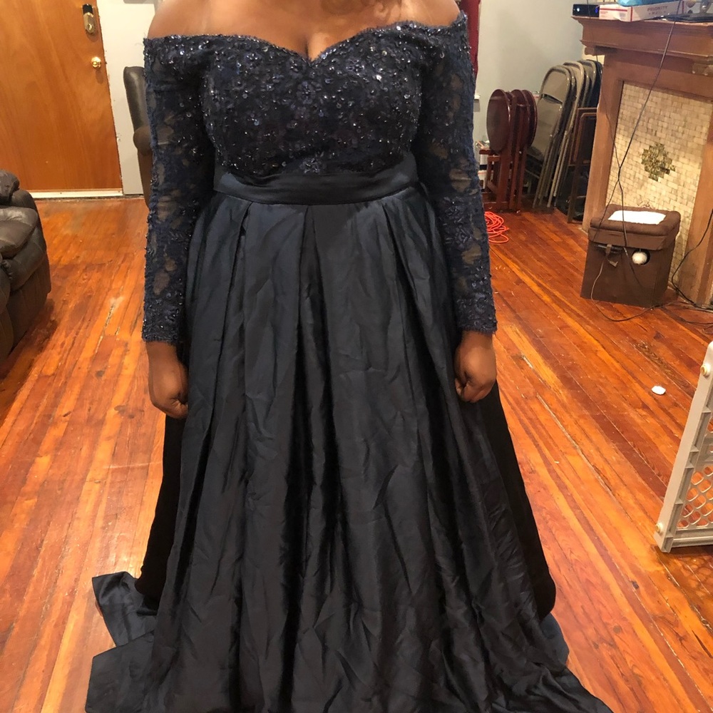 Off the shoulder formal dress